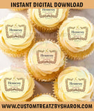 Hennessy Cupcake Toppers - Instant Download Custom Favorz by Sharon