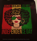 JUNETEENTH TEES Custom Favorz by Sharon