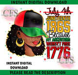 Juneteenth Shirt PNG, 1865 Juneteenth PNG, Black History - INSTANT DOWNLOAD Custom Favorz by Sharon