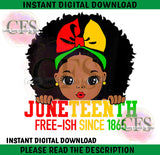 Kids Juneteenth Shirt PNG, 1865 Juneteenth PNG, Black History - INSTANT DOWNLOAD Custom Favorz by Sharon
