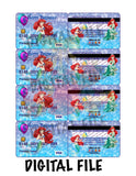 LITTLE MERMAID Credit Card Invites Custom Favorz by Sharon