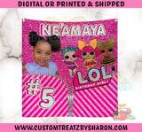 LOL SURPRISE DOLLS BACKDROP Custom Favorz by Sharon