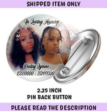 Memorial Pins - Memorial Pin Back Buttons