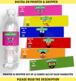 Sesame Street Water Bottle Labels