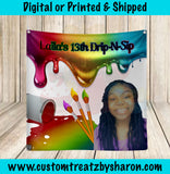 PAINT AND SIP BACKDROP Custom Favorz by Sharon