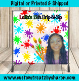 PAINT PARTY BACKDROP Custom Favorz by Sharon