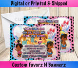 PEBBLES & BAMM BAMM GENDER REVEAL PRINTABLE INVITE Custom Favorz by Sharon