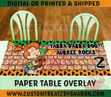 PEBBLES FLINTSTONES TABLE COVER OVERLAY Custom Favorz by Sharon
