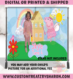 PEPPA PIG BACKDROP Custom Favorz by Sharon