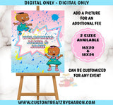 PHIL N LIL BABY SHOWER WELCOME SIGN - DIGITAL ONLY Custom Favorz by Sharon