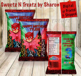 PJ MASKS CHIP BAGS Custom Favorz by Sharon