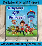 Paw Patrol Backdrop Custom Favorz by Sharon