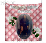 ROSE GOLD ADULT BIRTHDAY BACKDROP Custom Favorz by Sharon