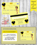 ROYAL Princess Credit Card Invites Custom Favorz by Sharon