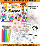 Rugrats Activity Placemat - Rugrats Custom Placemat - Rugrats Party Favors - Rugrats Birthday - Activity Placemat -Digital -Printed -Shipped Custom Favorz by Sharon