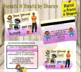 Rugrats Credit Card Invite Custom Favorz by Sharon