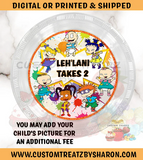 Rugrats Plate Insert - Rugrats Party - Rugrats Favors - Charger Plate Insert - Rugrats Birthday - Plate Insert - Digital - Printed- Shipped Custom Favorz by Sharon