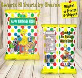SESAME STREET CHIP BAGS Custom Favorz by Sharon