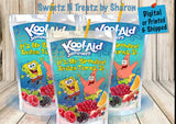 SPONGEBOB CAPRISUN AND KOOL-AID JAMMER LABELS Custom Favorz by Sharon