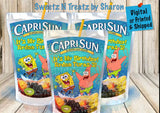 SPONGEBOB CAPRISUN AND KOOL-AID JAMMER LABELS Custom Favorz by Sharon
