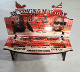 Custom "In Loving Memory" Memorial Bench