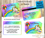 UNICORN Credit Card Invites